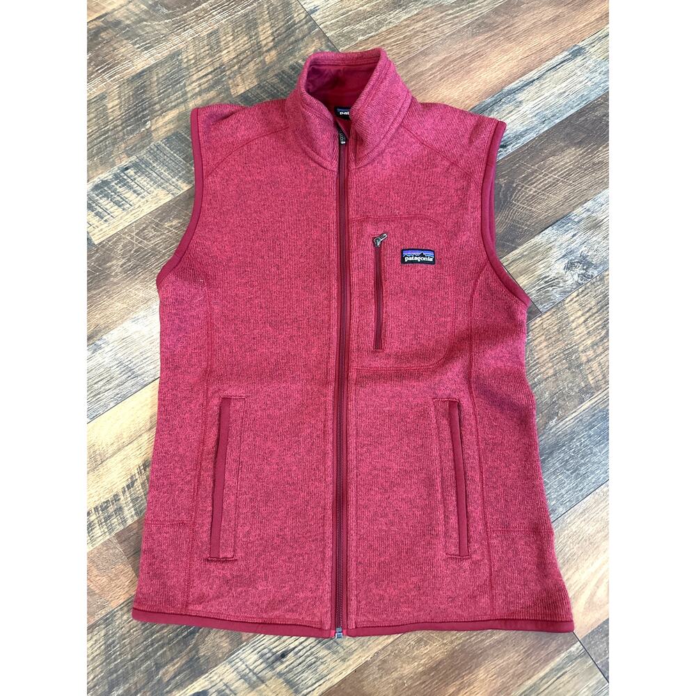 Patagonia Better Sweater Fleece Vest Full Zip Jacket Size X Small Wax Red Sz XS